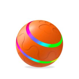 Pet New Cat Wicked Ball Toy Intelligent Ball USB Cat Toys Self Rotating Ball Automatic Rotation Ball (Option: Orange-Self hi version)