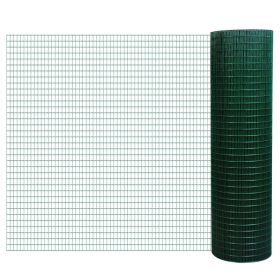 PVC Coated Steel Chicken Rabbit Mesh Fencing Wire Garden Galvanized Fence Border (Option: Dark Green-930x265x270 mm)