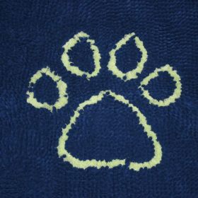 DGS Pet Products Dirty Dog Door Mat Small Mocha Brown 23" x 16" x 2" (Color: Marine/Lime Green, size: medium)
